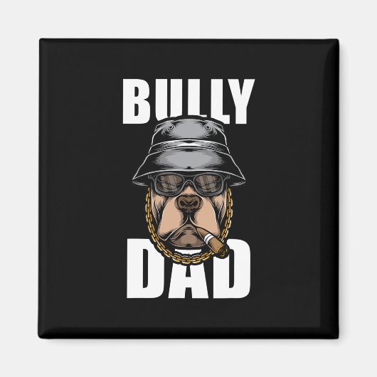 Bully Pap Bulldog Pitbull Magneet (Voorkant)
