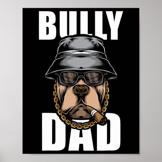 Bully Pap Bulldog Pitbull Poster (Voorkant)
