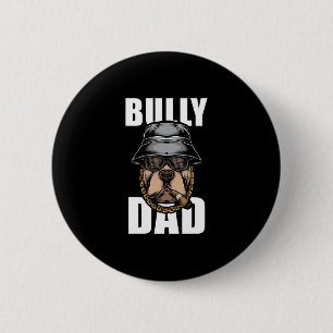 Bully Pap Bulldog Pitbull Ronde Button 5,7 Cm
