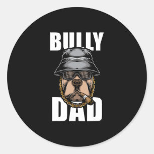 Bully Pap Bulldog Pitbull Ronde Sticker