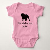 Bully Sister Pink Creeper Romper (Voorkant)