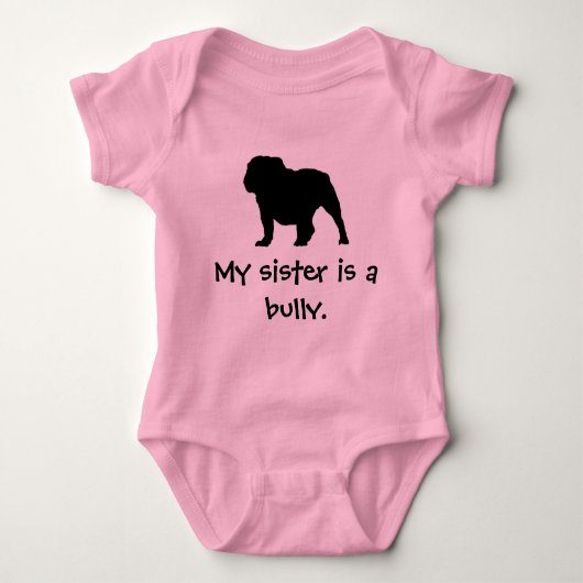 Bully Sister Pink Creeper Romper (Voorkant)