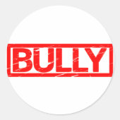 Bully Stamp Ronde Sticker (Voorkant)
