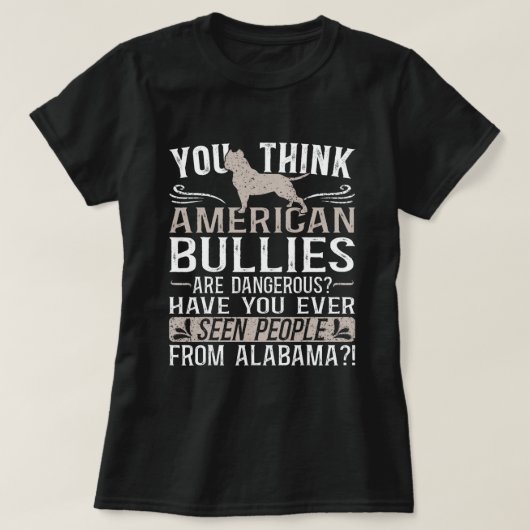 Bully XL Pitbull Vriendelijk Hondenras Alabama Ame T-shirt (Design voorkant)