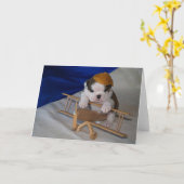 BullyBreeze - Pania - Vliegenier - Wenskaart Kaart (Gele Bloem)