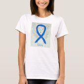 Bullying Awareness Blue Ribbon Angel Shirt (Voorkant)