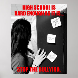 Bullying High School Poster