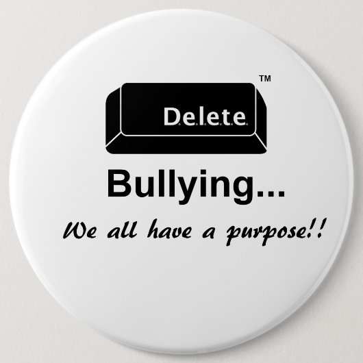 Bullying Pin verwijderen Ronde Button 6,0 Cm (Voorkant)