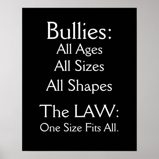 Bullying - SRF Poster (Voorkant)