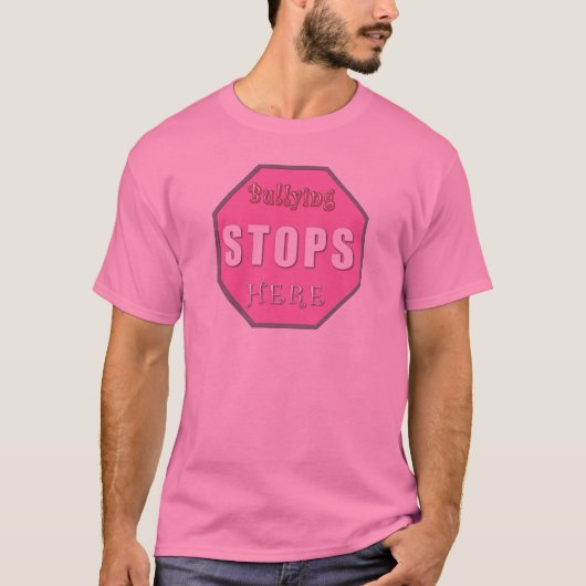 Bullying Stops hier T-shirt (Voorkant)