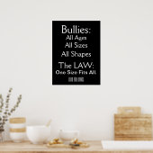 Bullying - Zero Tolerance - SRF Poster (Keuken)