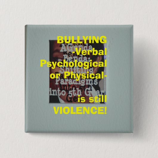 BULLYINGButton Vierkante Button 5,1 Cm (Voorkant)