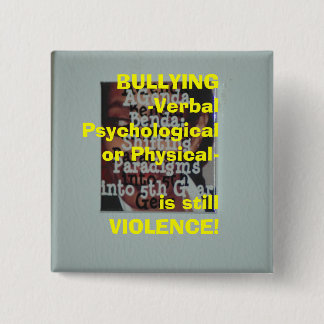 BULLYINGButton Vierkante Button 5,1 Cm