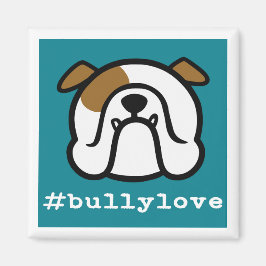 #bullylove - Bulldog liefde! Engelse Bulldog magne Magneet