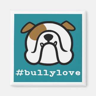 #bullylove - Bulldog liefde! Engelse Bulldog magne Magneet