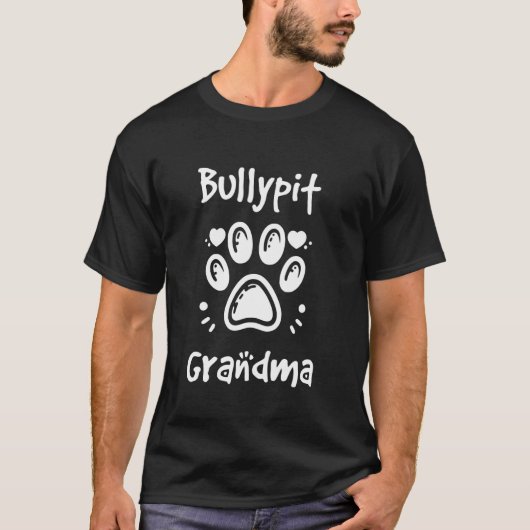 Bullypit Grootmoeder Amerikaanse Bulldog Pit Bull  T-shirt (Voorkant)