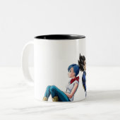 Bulma en Vegeta mokken (Voorkant links)