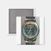 Bulova Accutron Spaceview Alpha 1961 Magneet (Voorkant / Achterkant)