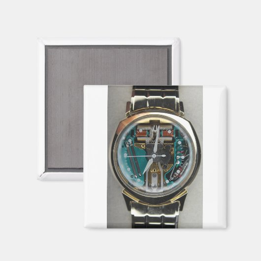 Bulova Accutron Spaceview Alpha 1961 Magneet (Voorkant / Achterkant)