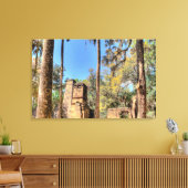 Bulow Plantation Ruins, Florida Canvas Afdruk (Insitu (Woonkamer))