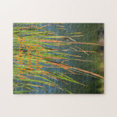 Bulrush Cattails op de Waterfront Legpuzzel (Horizontaal)