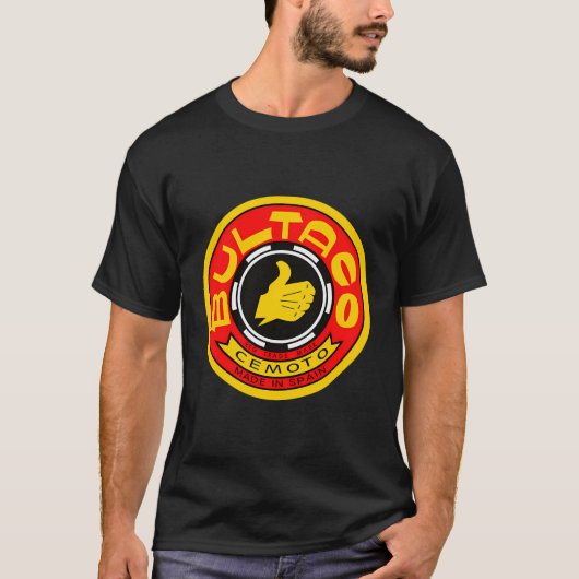  Bultaco Motorfiets Ontwerp T-shirt (Voorkant)