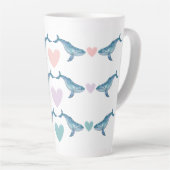 Bultenaarwal regenboogharten 17oz Latte mok (Rechterhoek)
