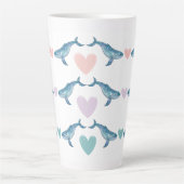 Bultenaarwal regenboogharten 17oz Latte mok (Voorkant)