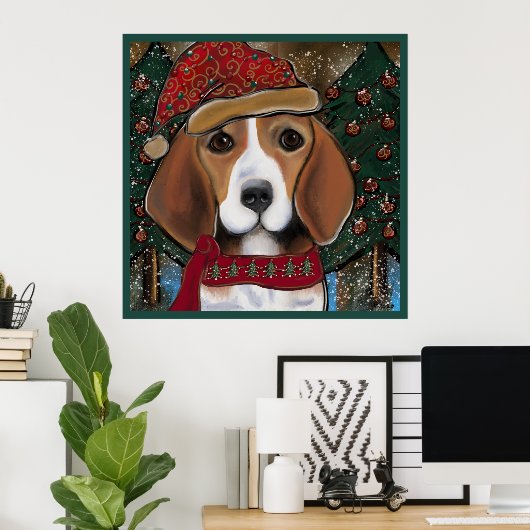 Bulterriër Poster (Thuiskantoor)
