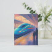 Bultrrein Aankomst - Pastel Schilderstijl Briefkaart (Staand voorkant)