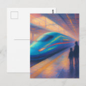 Bultrrein Aankomst - Pastel Schilderstijl Briefkaart (Voorkant / Achterkant)