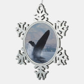 bultrug breekt tin sneeuwvlok ornament (Rechts)