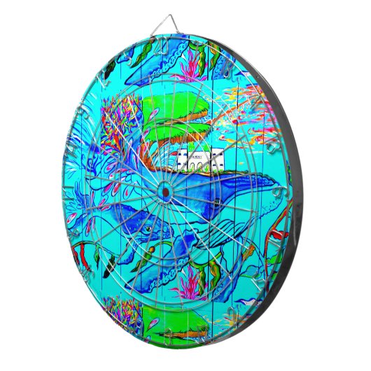 bultrug dartbord (Voorkant Rechts)