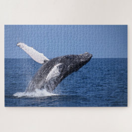 Bultrug die de oceaan doorbreekt legpuzzel