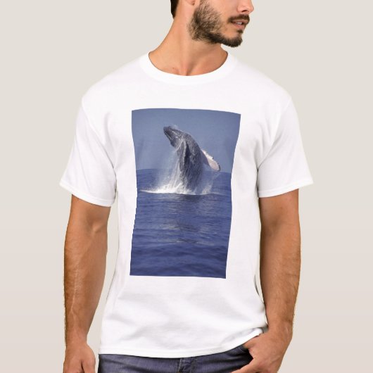 Bultrug springt uit het water (Megaptera T-shirt (Voorkant)