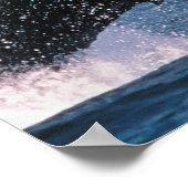 Bultrug springt uit het water poster (Hoek)