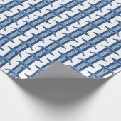 Bultrug Streep Cadeaupapier (Hoek)