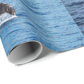 Bultrug walvis cadeau inpakpapier (Rol Hoek)