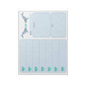 Bultrug walvis hart weekplanner notitieblok (Linkerzijde)