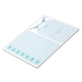 Bultrug walvis hart weekplanner notitieblok (Schuin)