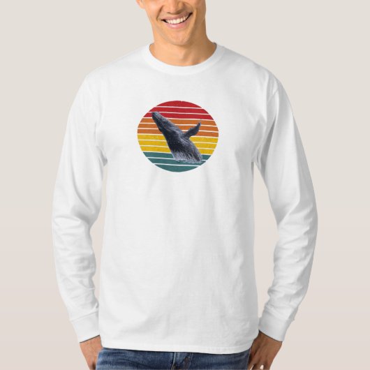 Bultrug Walvis Lang T-shirt (Voorkant)