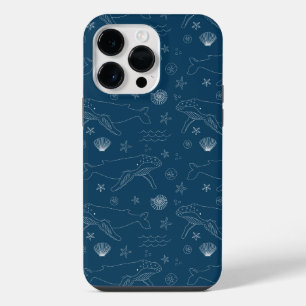 Bultrug Walvis Oceaan Zee Schelp iPhone 14 Pro Max Hoesje