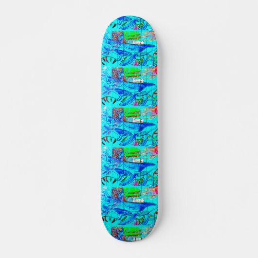 bultrug walvissen skateboard (Voorkant)