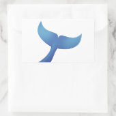 Bultrug Whale Tail V2 Rechthoekige Sticker (Tas)