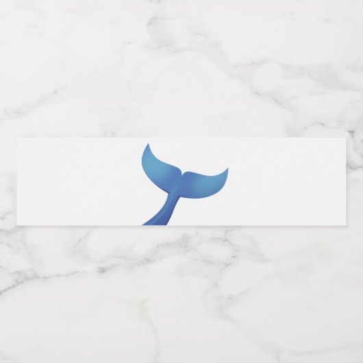 Bultrug Whale Tail V2 Waterfles Etiket (Enkel label)