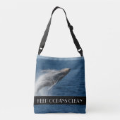 Bultrugwalvis springt nabij Maui Crossbody Tas (Achterkant)