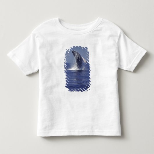 Bultrugwalvis springt uit het water (Megaptera Kinder Shirts (Voorkant)