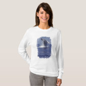 Bultrugwalvis springt uit het water (Megaptera T-shirt (Voorkant volledig)