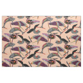 bultrugwalvissen perzik stof (Fat Quarter)