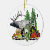 Bulullenbuck hert keramisch ornament (Links)